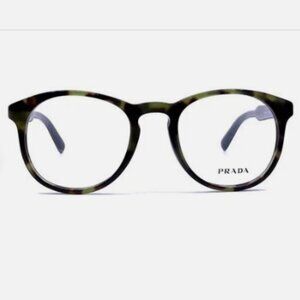 Stunning Chic Prada Unisex Eyeglasses VPR19S LAB-1O1 Gray Tortoise